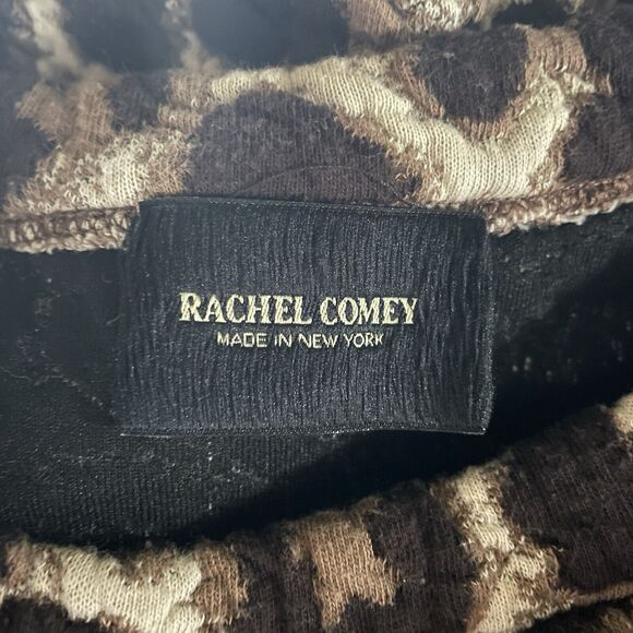 Rachel Comey Couture WOMENS Leopard Print Chunky Textured Sweatshirt Top 6 M - Picture 4 of 12